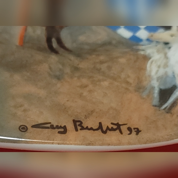 GUY BUFFET "TUSCAN STOREFRONTS" - 16" Oval Serving Platter. NWOT - Picture 4 of 8